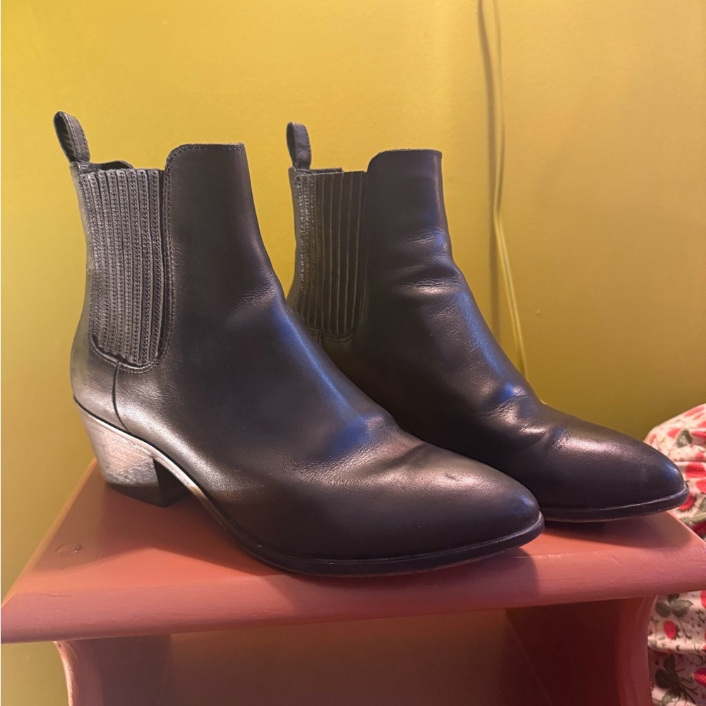 Thursday Boot Company Black Leather Ankle “Dreamer” Booties